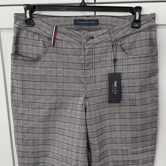 Tommy Hilfiger The Flex Plaid Patterned Ankle Pants 14 - Picture 6 of 12